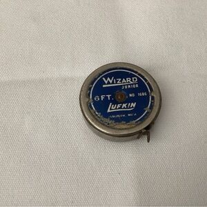 Vintage Wizard Junior LUFKIN Saginaw Michigan 6 ft. Tape measure. No. 1686